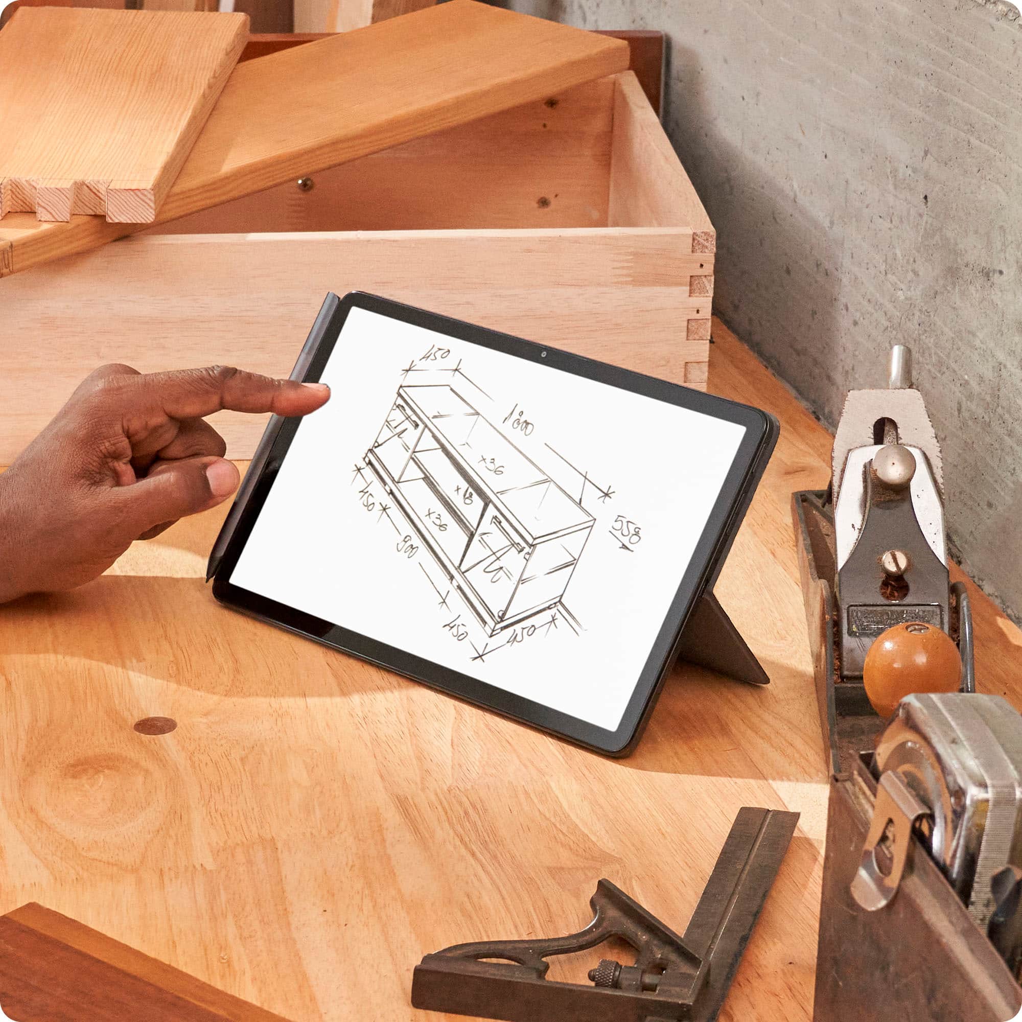 Alt View 15. Amazon - Made for Amazon Stylus Pen for Fire Max 11 (2023 Release) & Amazon Fire HD 10 (13th Gen, 2023 release) Tablets - Gray.