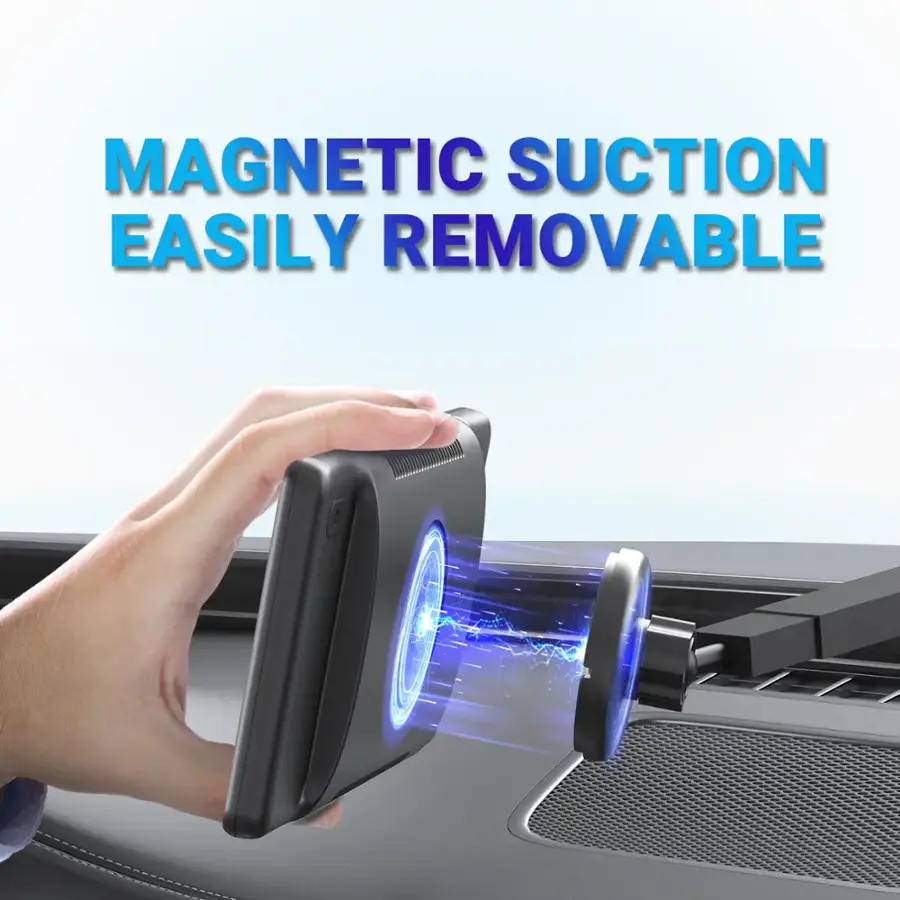 Magnetic suction is easily removable.