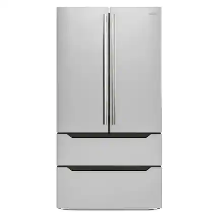 Front. Koolmore - 22.5 Cu. ft. French Door Refrigerator with Automatic Ice Maker, Deep Freezer, 4 Door Stainless-Steel Fridge -RERFDSS-22C - Stainless-Steel.