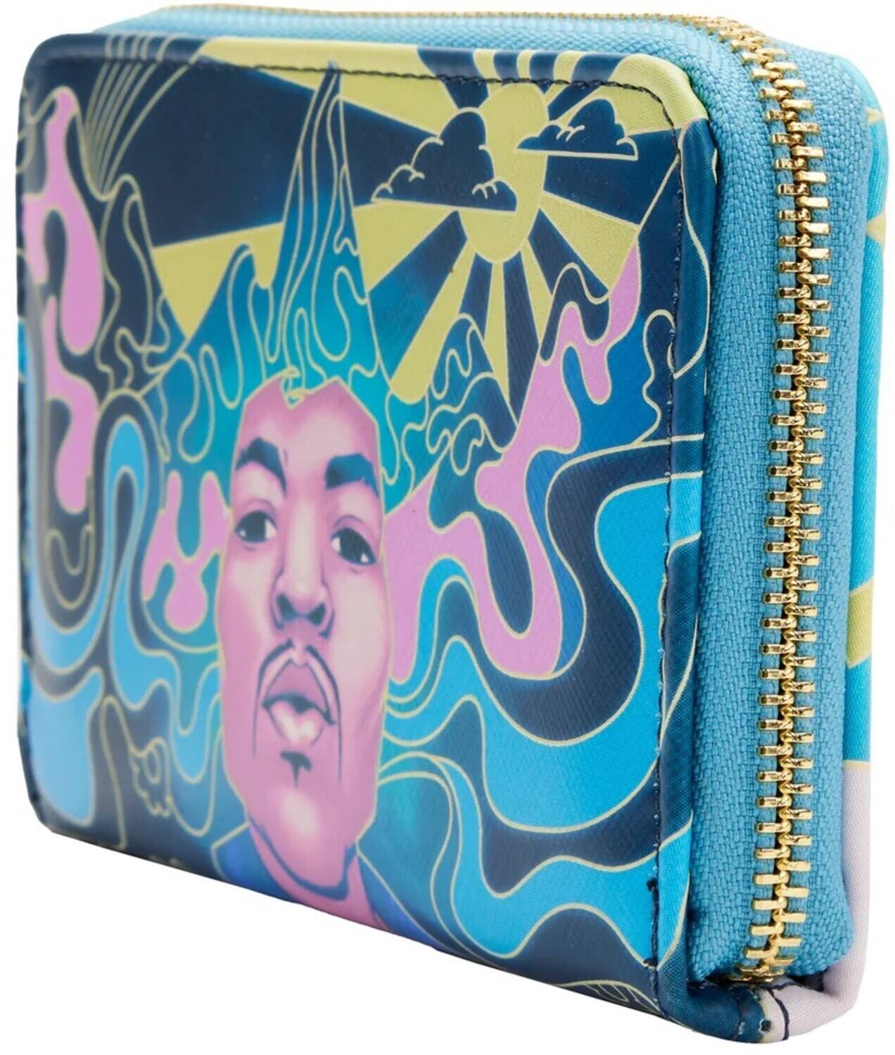 Alt View 2. LoungeFly - Jimi Hendrix - LOUNGEFLY: JIMI HENDRIX PSYCHEDELIC LANDSCAPE ZIP AROUND WALLET   - APPAREL - Multicolor.