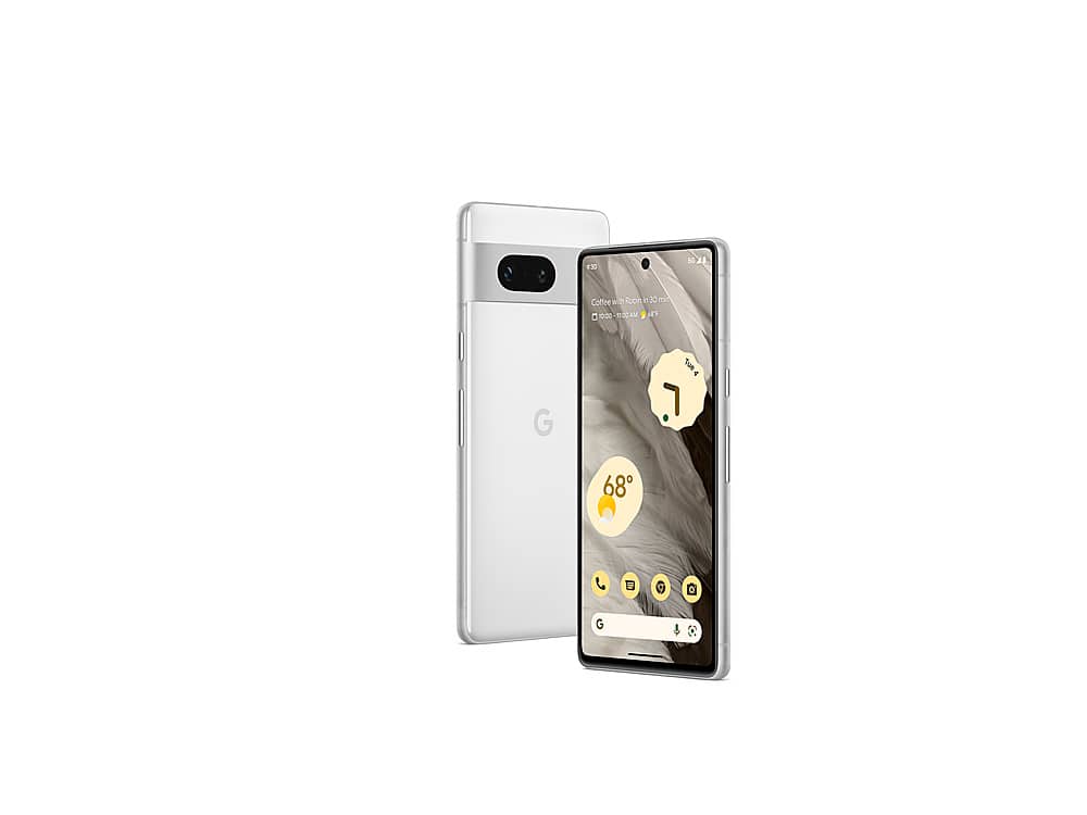 Alt View 2. Google - Geek Squad Certified Refurbished Pixel 7 256GB (Unlocked) - Snow.