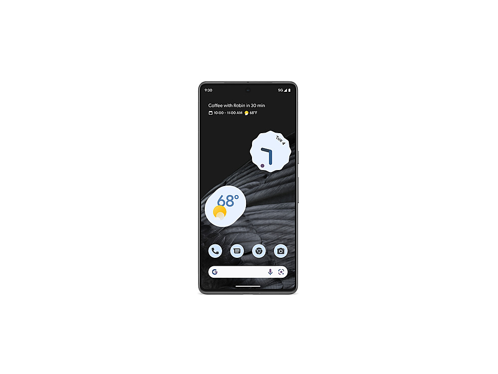 Left. Google - Geek Squad Certified Refurbished Pixel 7 Pro 128GB (Unlocked) - Obsidian.