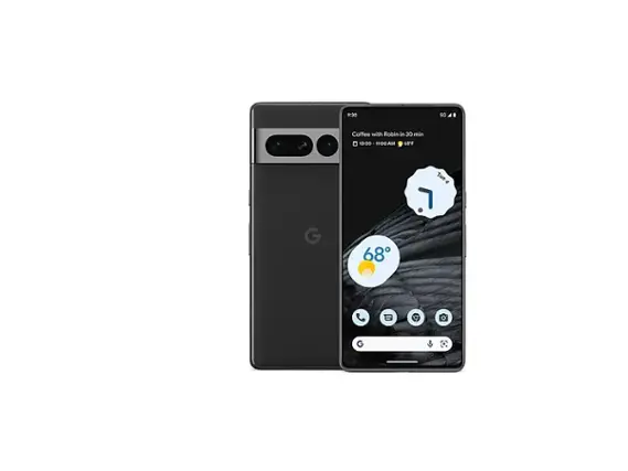 Front. Google - Geek Squad Certified Refurbished Pixel 7 Pro 256GB (Unlocked) - Obsidian.
