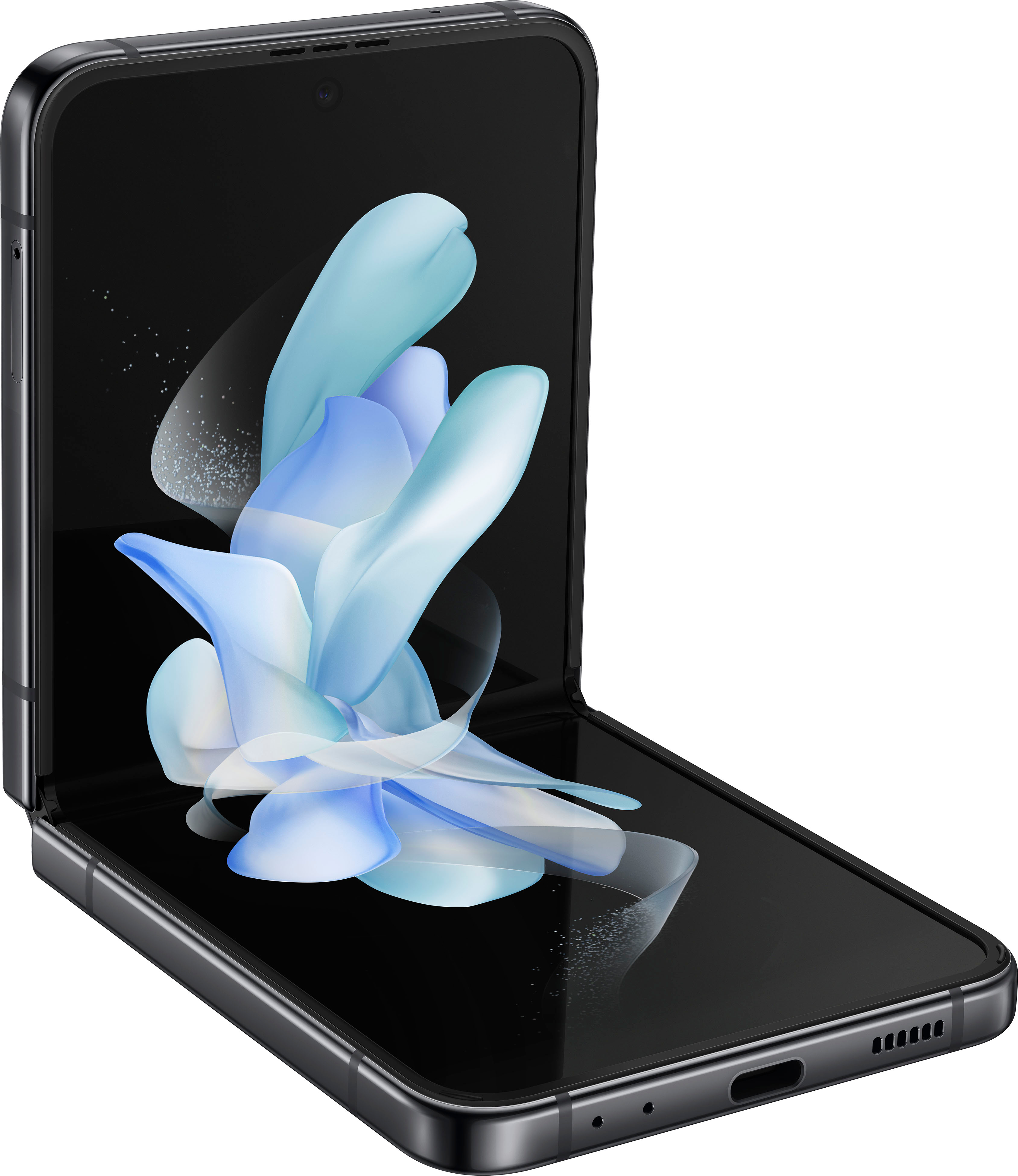 Samsung - Geek Squad Certified Refurbished Galaxy Z Flip4 256GB (Unlocked) - Graphite