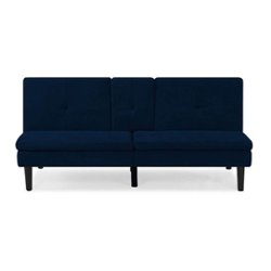 Serta Parsons Convertible Sofa in - Navy - Front_Zoom