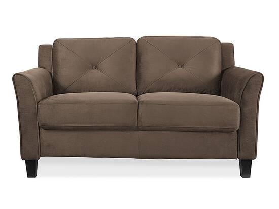 Lifestyle Solutions Hartford Loveseat Upholstered Microfiber Fabric