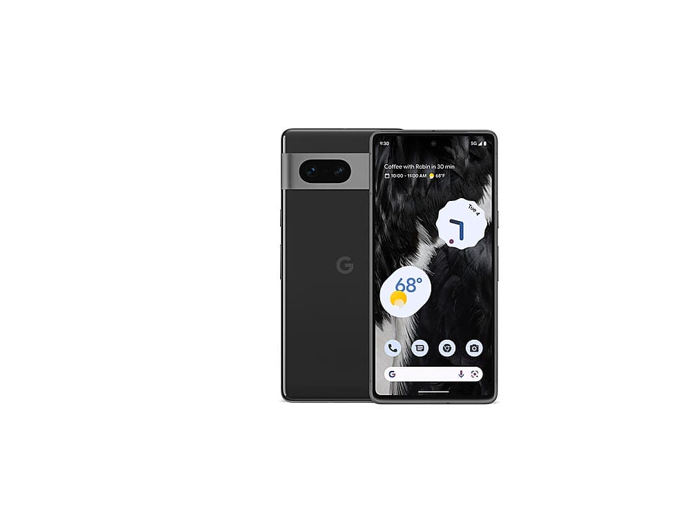 Front. Google - Geek Squad Certified RefurbishedPixel 7 256GB (Unlocked) - Obsidian.