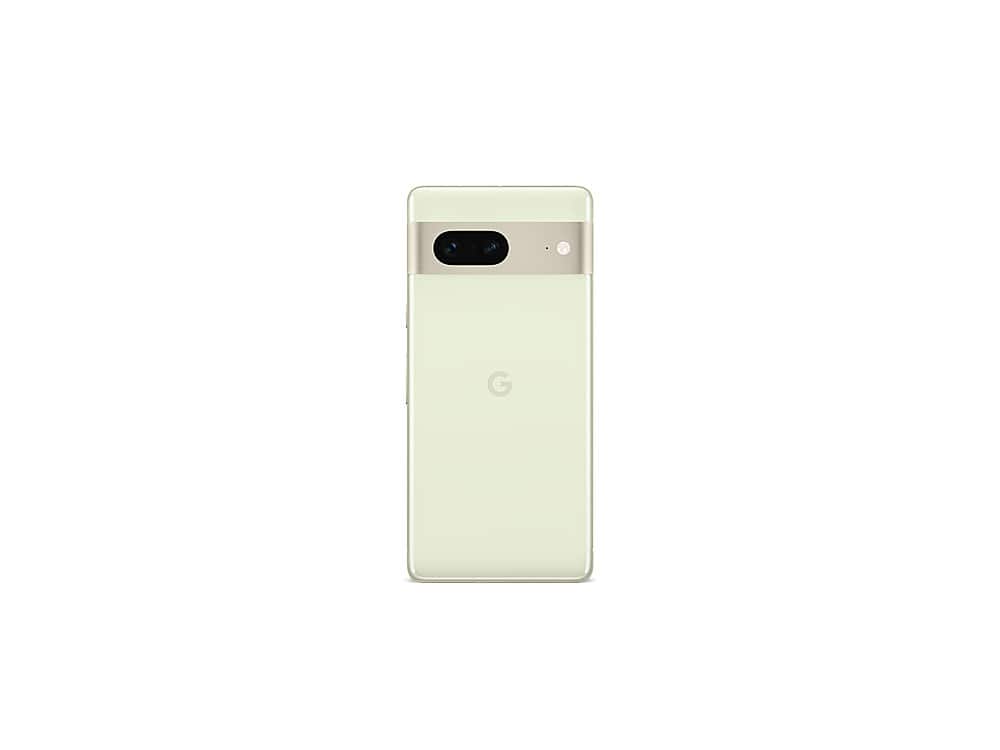 Alt View 1. Google - Geek Squad Certified Refurbished Pixel 7 256GB (Unlocked) - Lemongrass.