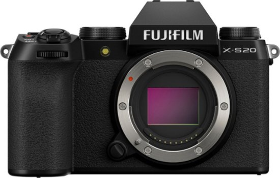 Front Zoom. Fujifilm - X-S20 Mirrorless Camera (Body Only) - Black.