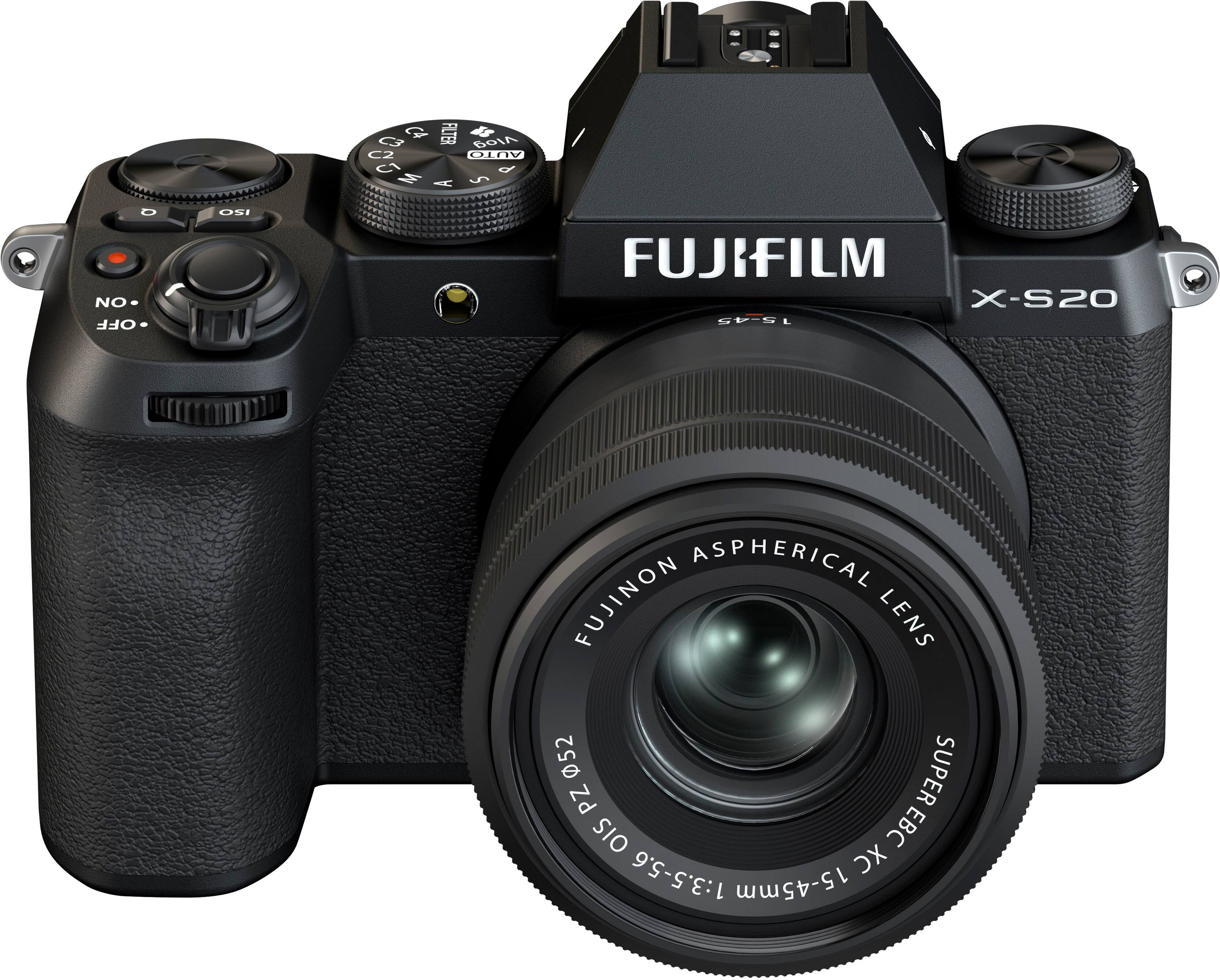 Back. Fujifilm - X-S20 Mirrorless Camera with  XC15-45mm Lens Bundle - Black.