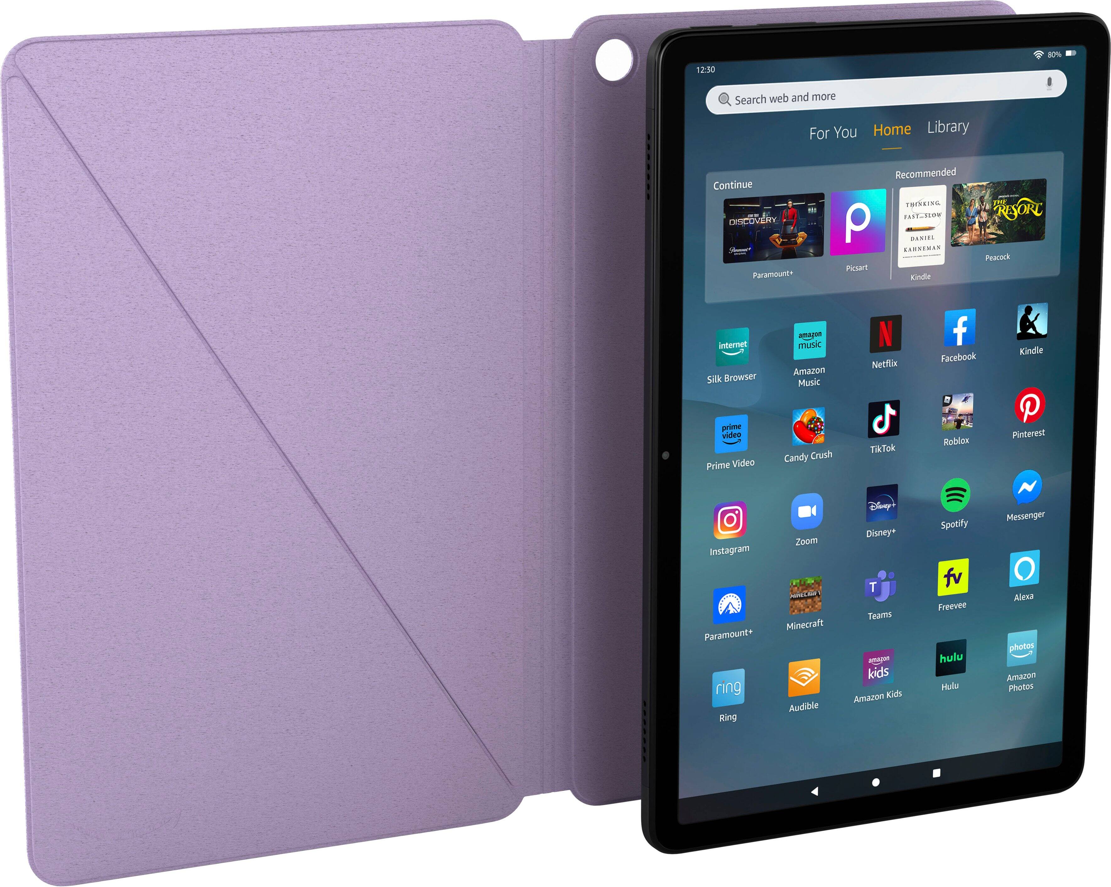 Alt View 12. Amazon - Magnetic Slim Cover for Fire Max 11 Tablet (2023 Release) - Lilac.