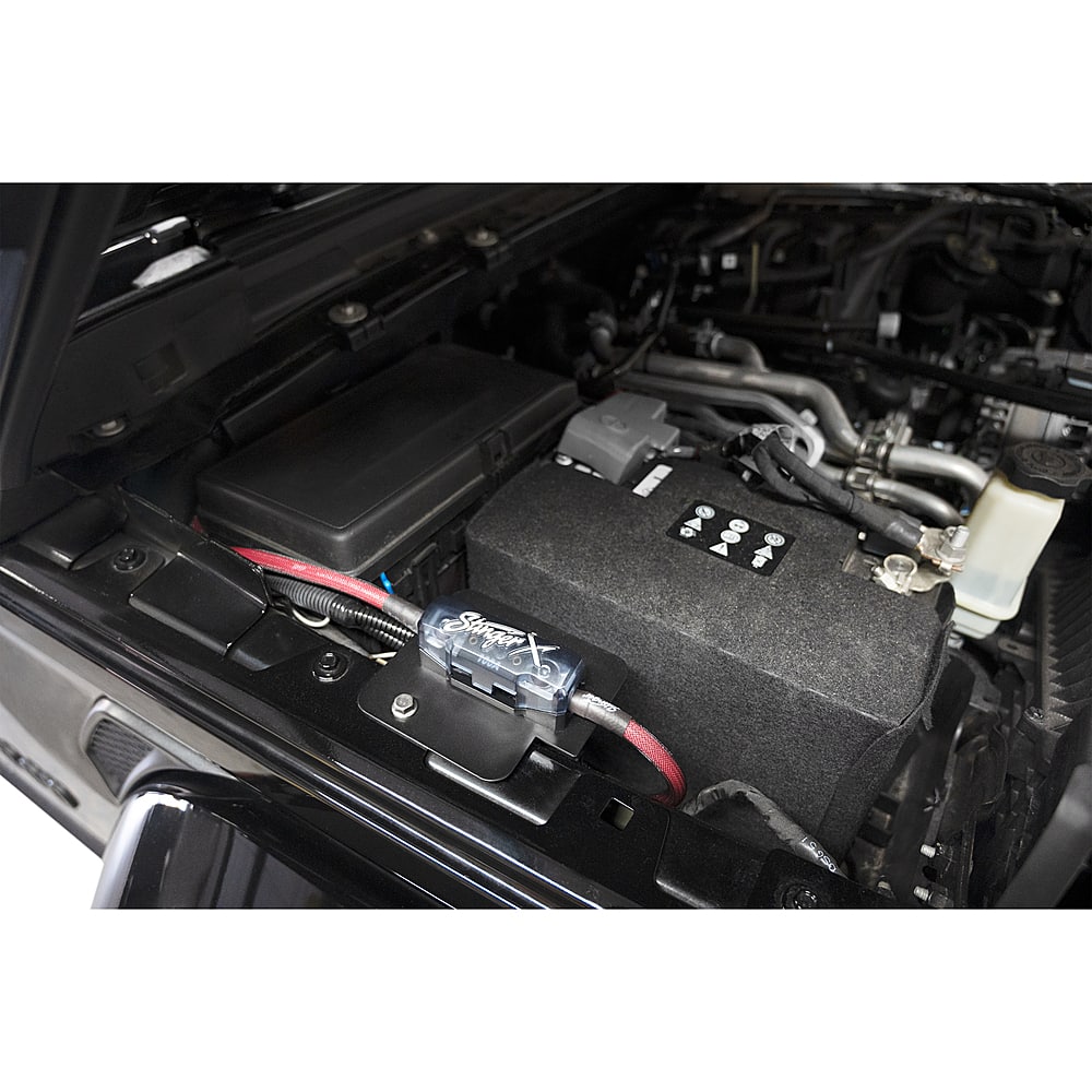 Alt View 12. Stinger - 2-Channel 4GA Under-Seat Amplifier Wiring Kit for Select Jeep Wrangler and Gladiator Vehicles - Multi.