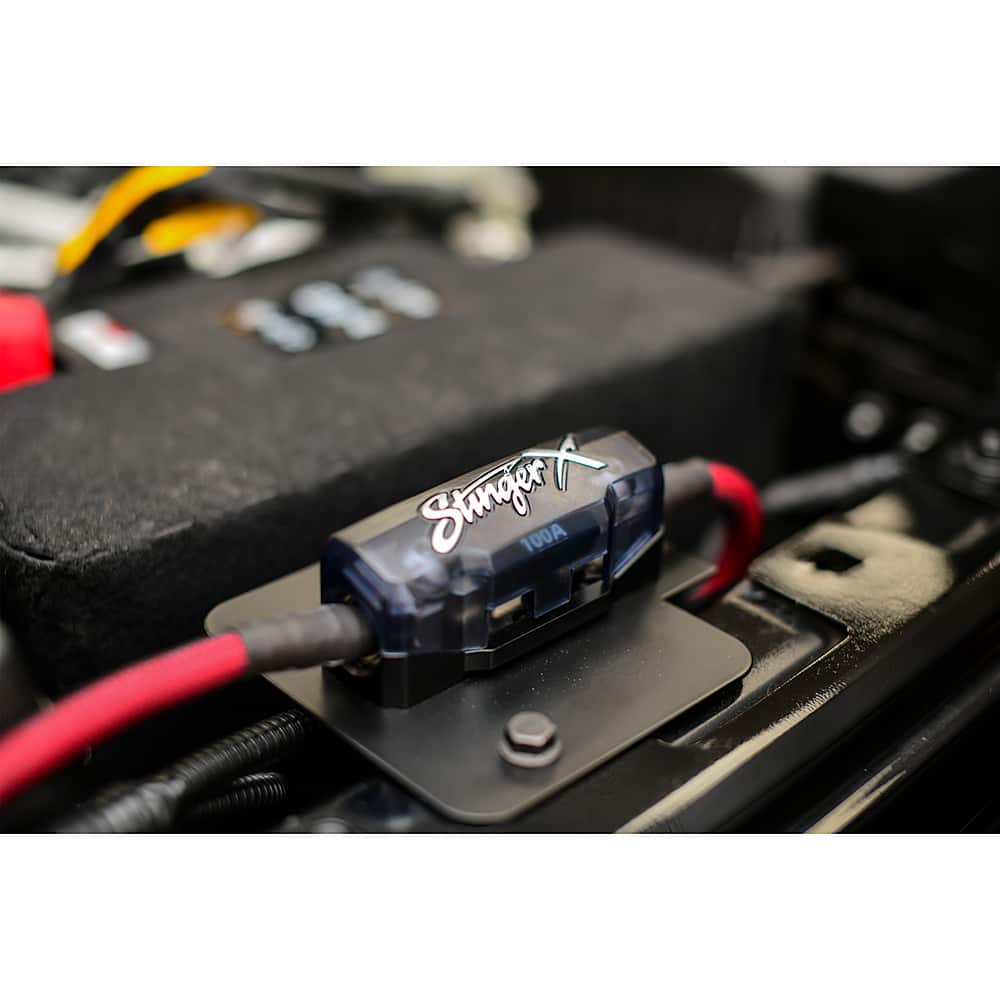 Alt View 16. Stinger - 2-Channel 4GA Under-Seat Amplifier Wiring Kit for Select Jeep Wrangler and Gladiator Vehicles - Multi.