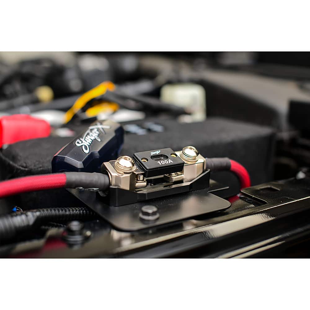 Alt View 17. Stinger - 2-Channel 4GA Under-Seat Amplifier Wiring Kit for Select Jeep Wrangler and Gladiator Vehicles - Multi.