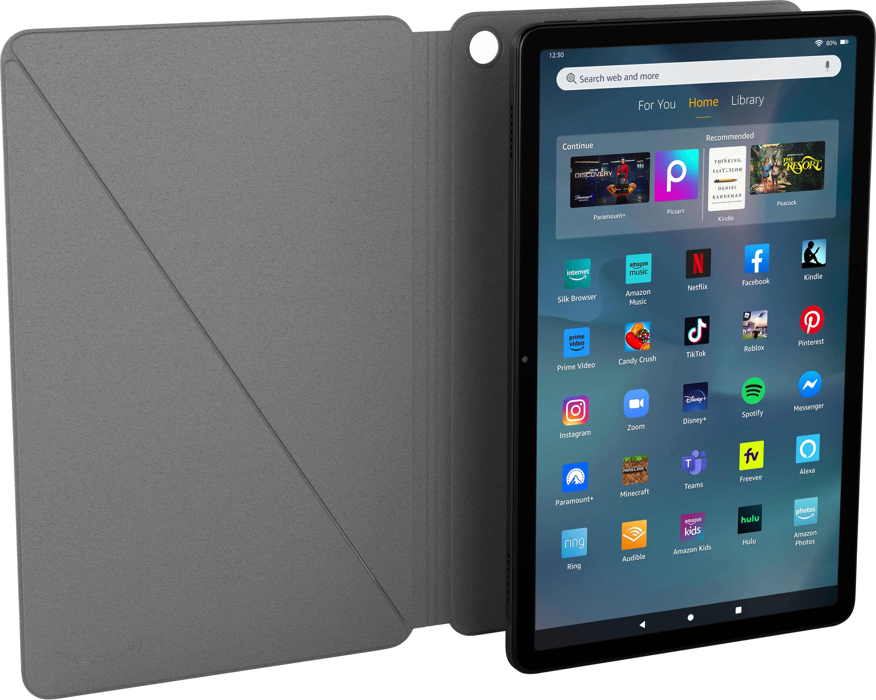 Alt View 12. Amazon - Magnetic Slim Cover for Fire Max 11 Tablet (2023 Release) - Black.