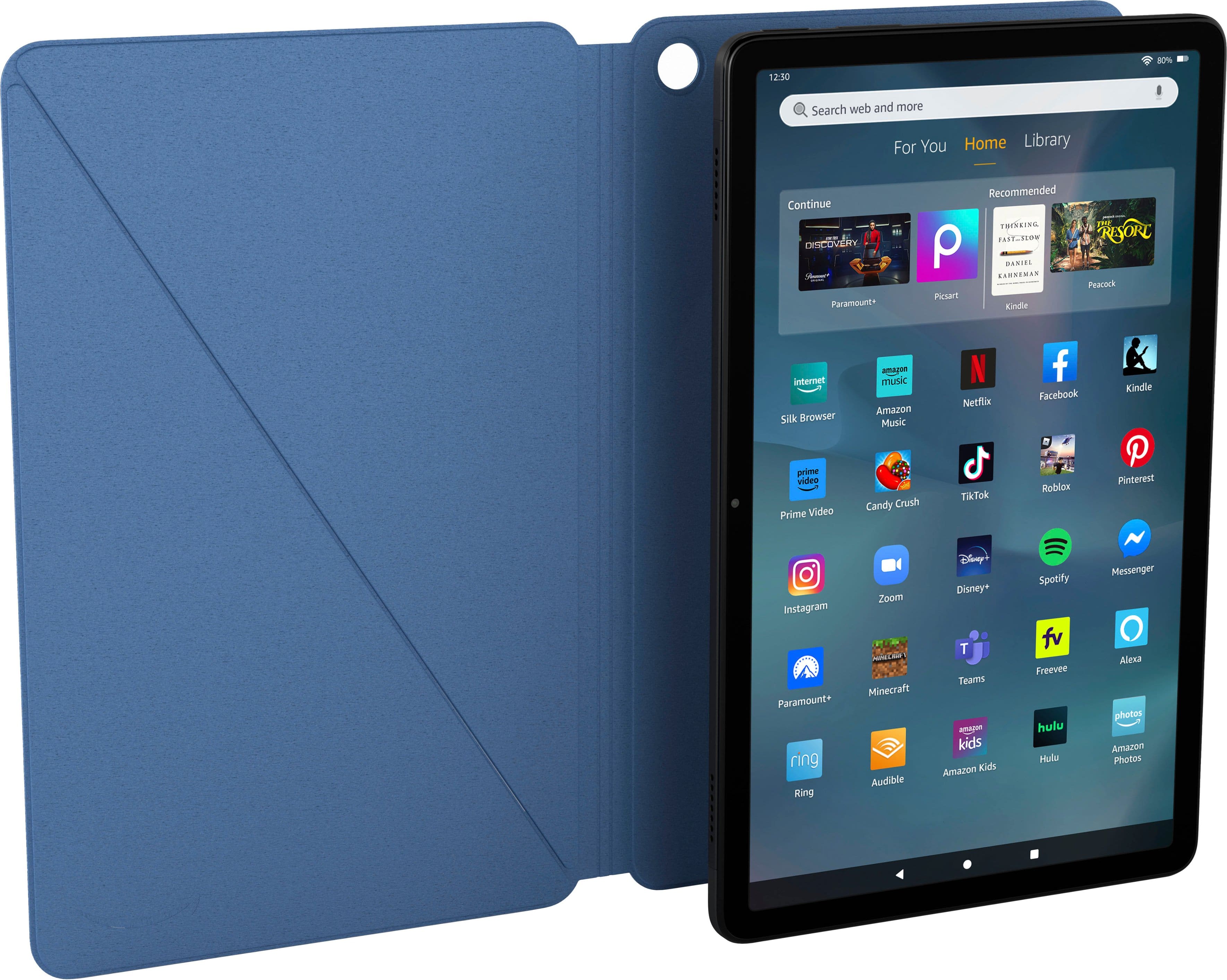 Alt View 12. Amazon - Magnetic Slim Cover for Fire Max 11 Tablet (2023 Release) - Ocean.