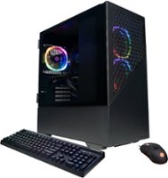 CyberPowerPC - Gamer Master Gaming Desktop - AMD Ryzen 7 7700 - 16GB Memory - NVIDIA GeForce RTX 4060 Ti - 2TB HDD + 1TB SSD - Black - Angle_Zoom