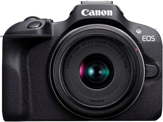 Canon EOS R100 4K Video Mirrorless Camera with RF-S 18-45mm ...