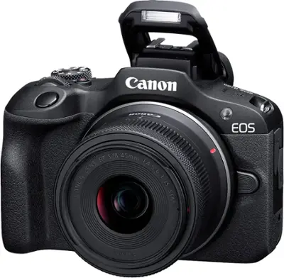 Canon - EOS R100 4K Video Mirrorless Camera with RF-S 18-45mm f/4.5-6.3 IS STM Lens - Black