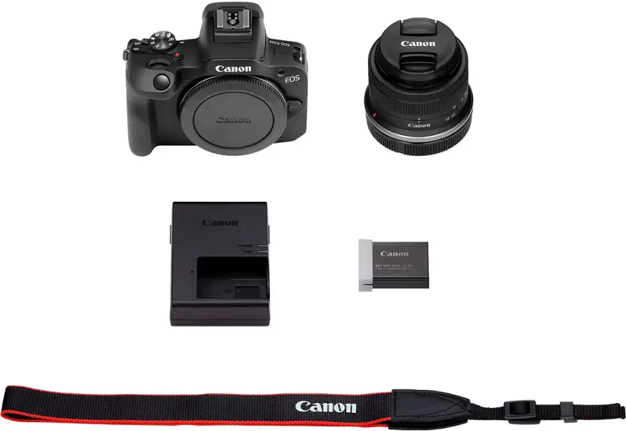 Alt View 13. Canon - EOS R100 4K Video Mirrorless Camera with RF-S 18-45mm f/4.5-6.3 IS STM Lens - Black.