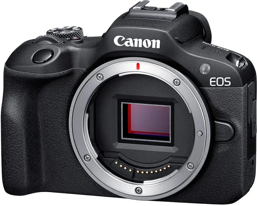 Alt View 15. Canon - EOS R100 4K Video Mirrorless Camera with RF-S 18-45mm f/4.5-6.3 IS STM Lens - Black.