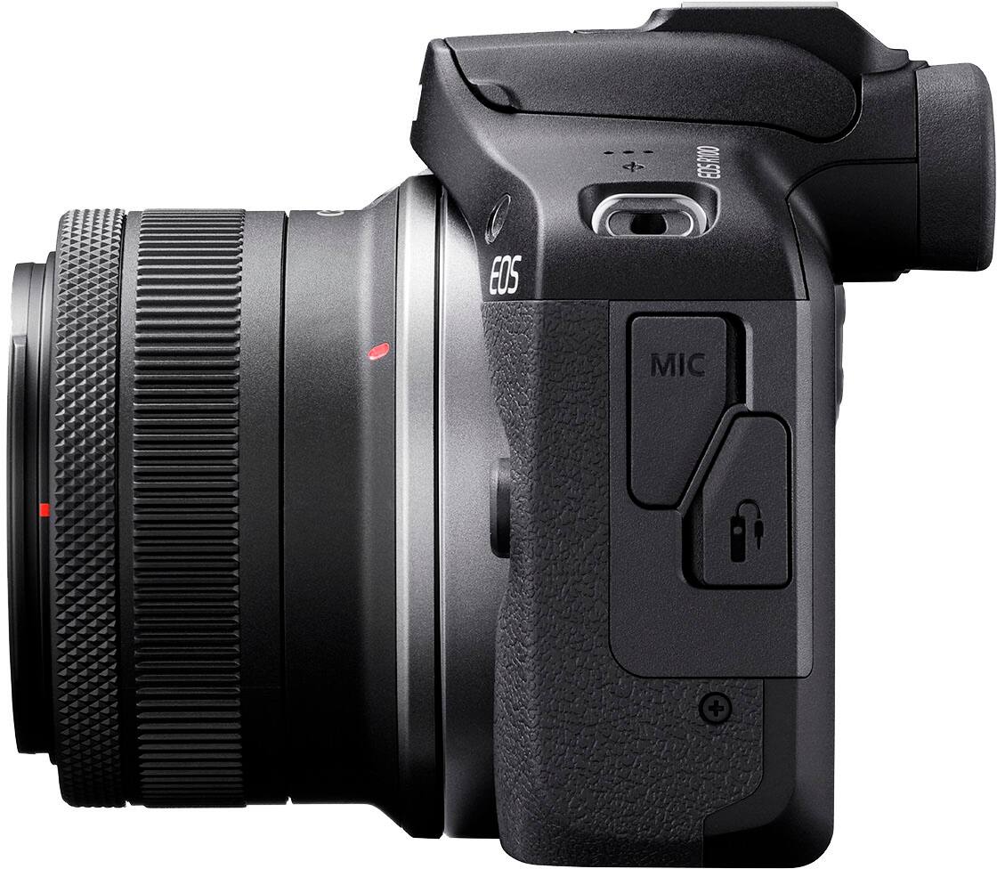 Alt View 13. Canon - EOS R100 4K Video Mirrorless Camera 2 Lens Kit with RF-S 18-45mm and RF-S 55-210mm Lenses - Black.