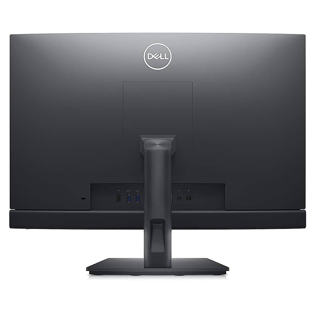 Back View: Dell - OptiPlex 7000 23.8" All-In-One - Intel Core i5 - 8 GB Memory - 256 GB SSD - Dark Gray