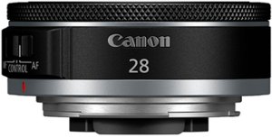 RF 28mm f/2.8 STM Wide-Angle Prime Lens for use with most Canon EOS Mirrorless Cameras - Black - Front_Zoom