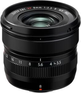 Fujifilm - FUJINON XF8mm F3.5 Standard Prime Lens X-Mount - Black