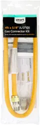 Smart Choice - 4' x 5/8"OD Coated Gas Connector Kit - Front_Zoom