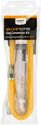 Smart Choice - 6’ X 5/8” Gas Connector Kit