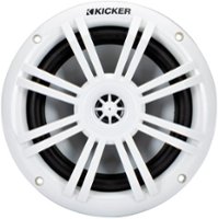 KICKER - 6-1/2" 2-Way Marine Speakers with Polypropylene Cones (Pair) - White - Angle_Zoom