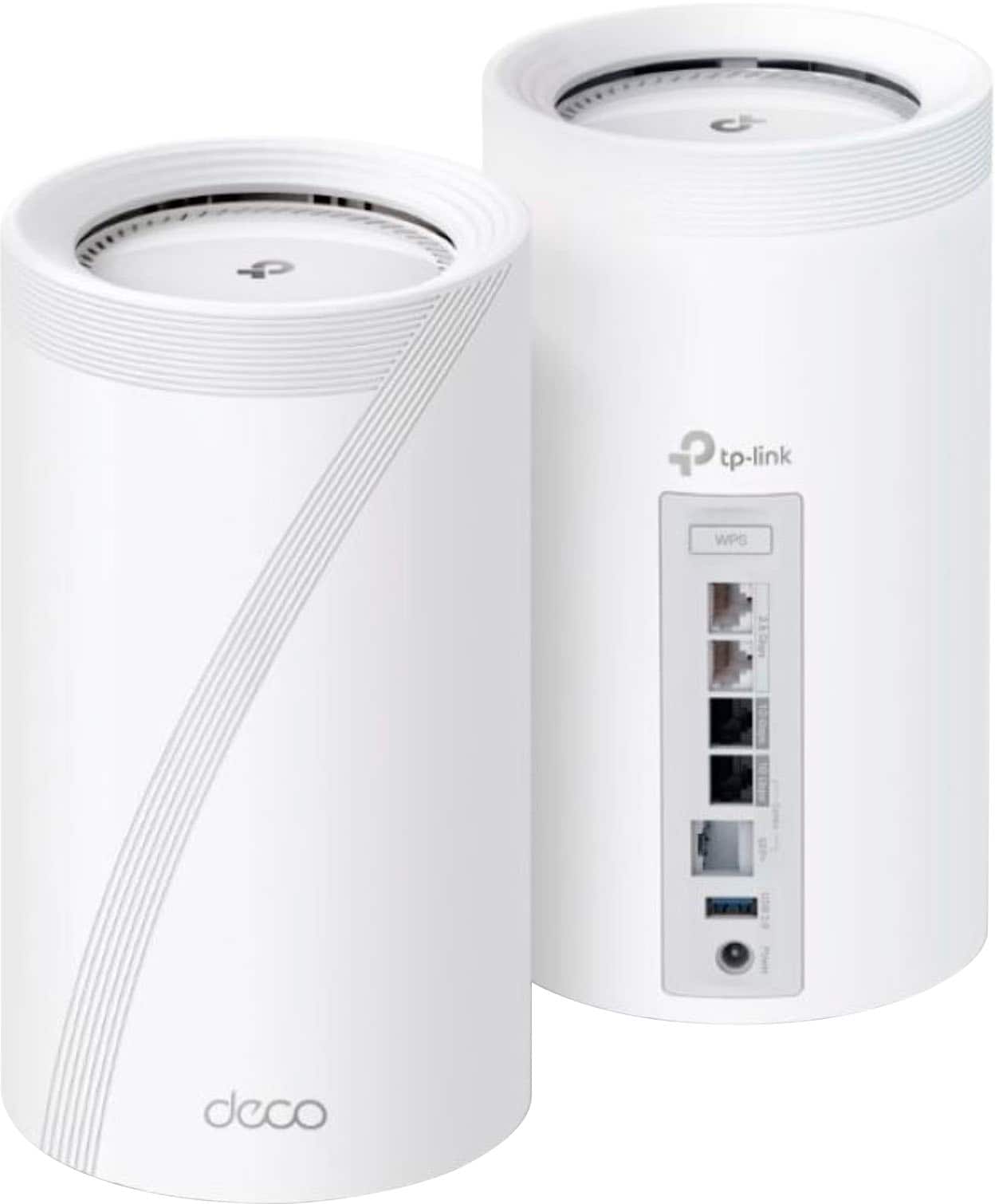 The text on the image reads "4 tp-link WPS deco." This should be corrected to "4 tp-link WPS devices."