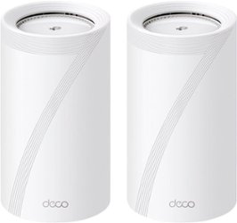 TP-Link - Deco BE85 BE22000 Tri-Band Mesh Wi-Fi 7 System (2-Pack) - White - Front_Zoom