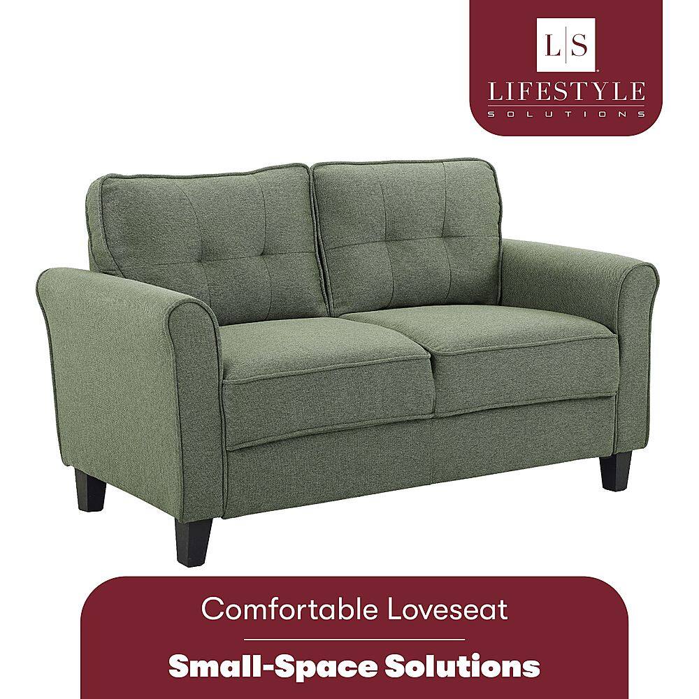 Best Buy Lifestyle Solutions Hamilton Loveseat with Upholstered Fabric