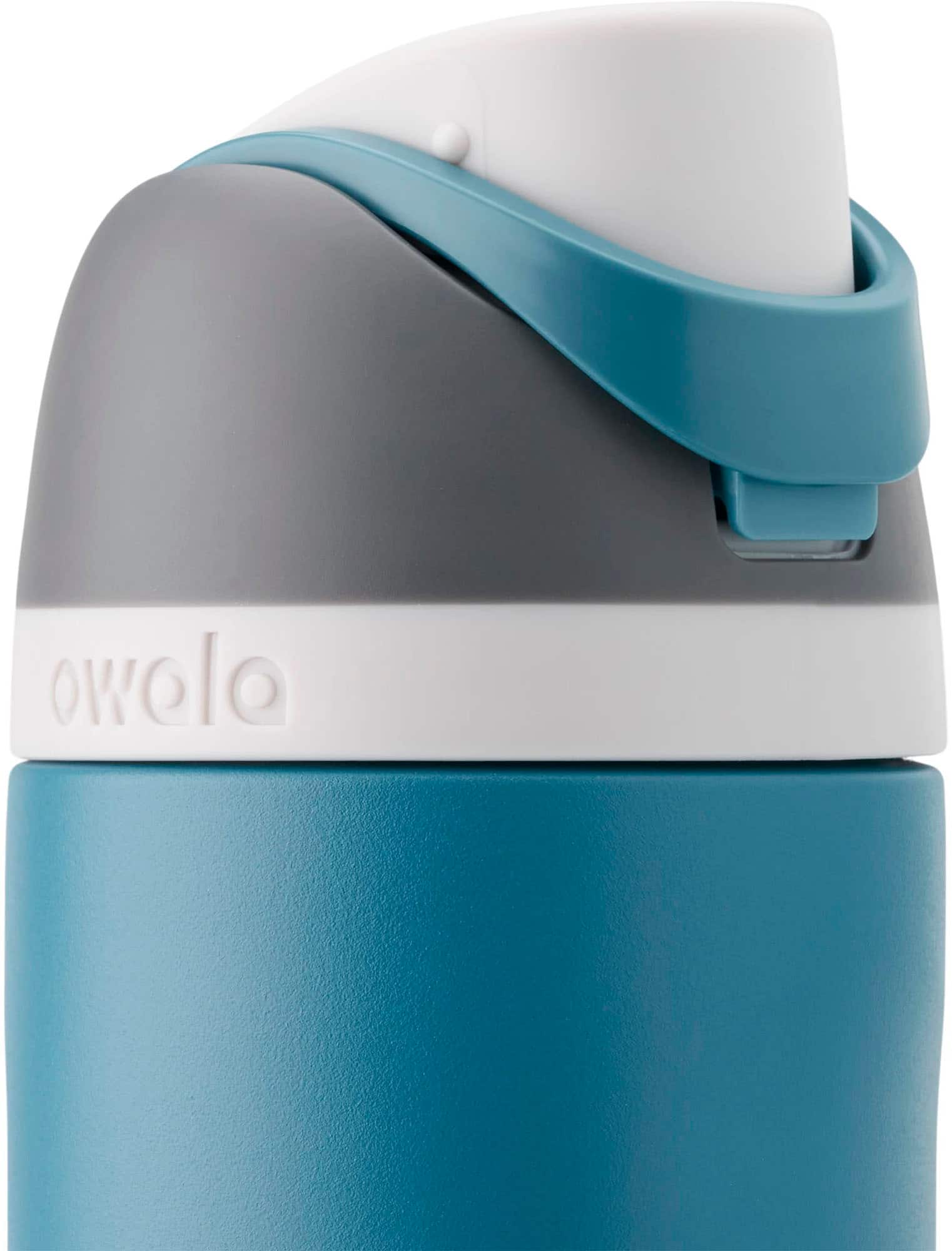 Alt View 11. Owala - FreeSip Insulated Stainless Steel 24 oz. Water Bottle - Blue Oasis.