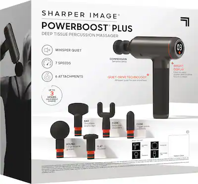 Sharper Image - Powerboost Deep Tissue Massager - Black Sharper Image - Powerboost Deep Tissue Massager - Black
