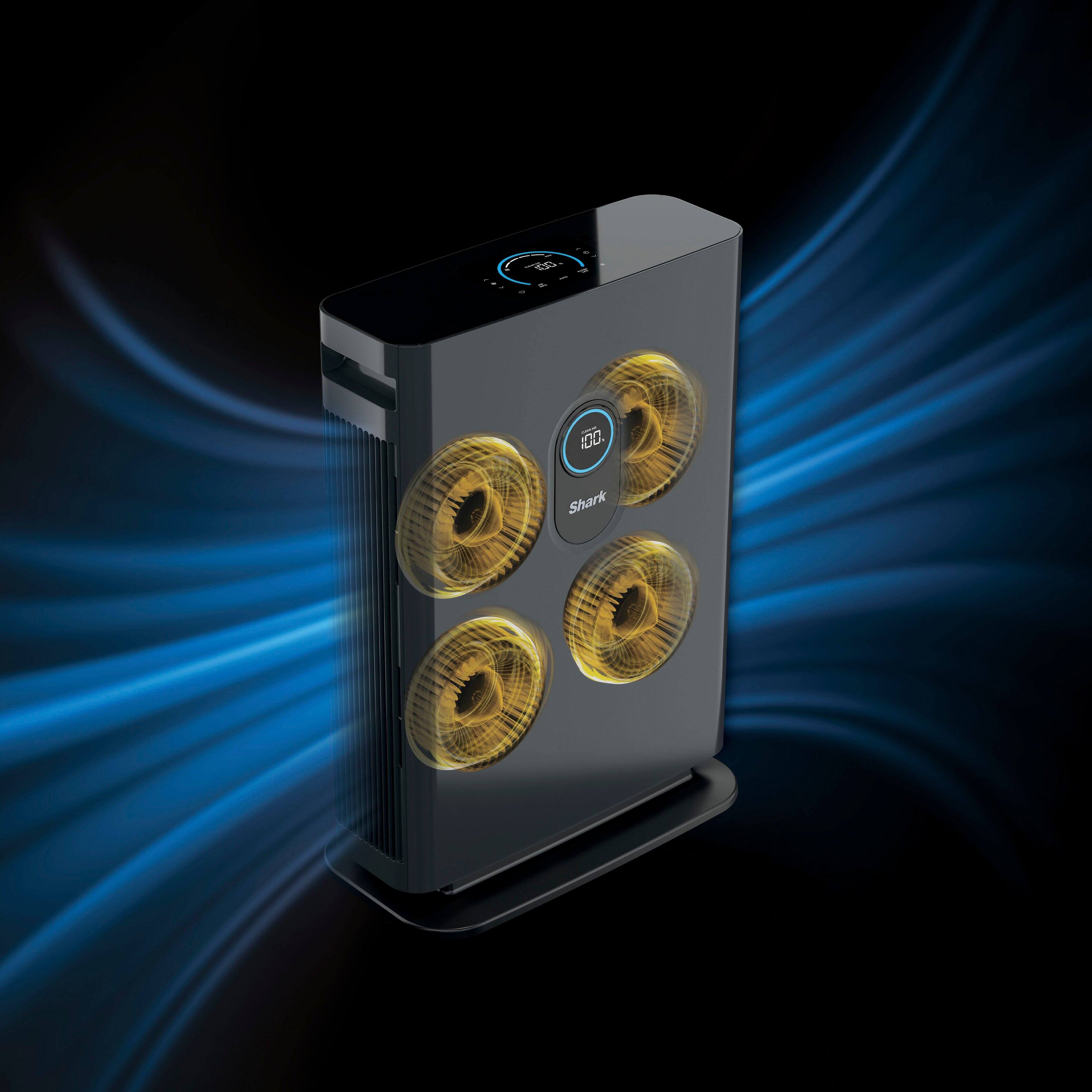 Shark 4-Fan Technology is a suite of high-speed fans that work simultaneously, evenly distributing airflow across the filter. This technology ensures efficient and effective air purification, making it an ideal choice for those seeking a powerful and reliable air purifier.