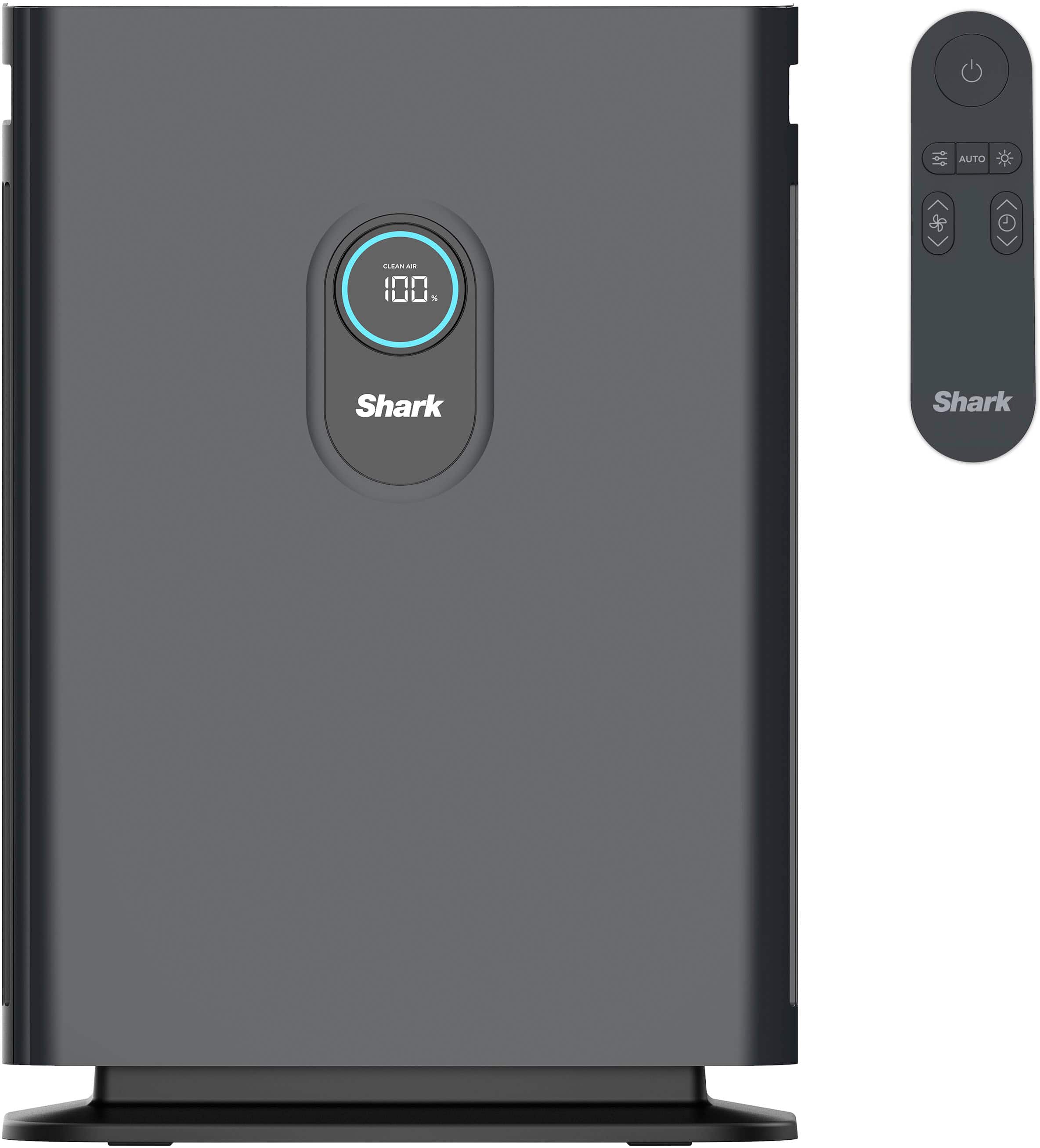 Shark - Air Purifier 4 with Anti-Allergen Multi-Filter & Advanced Odor Lock, 1,000 sq. ft - Charcoal Gray - Front_Zoom