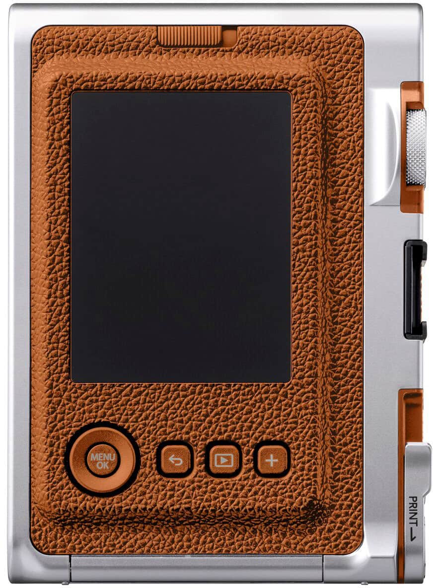 Back. Fujifilm - INSTAX MINI Evo Instant Film Camera - Brown.