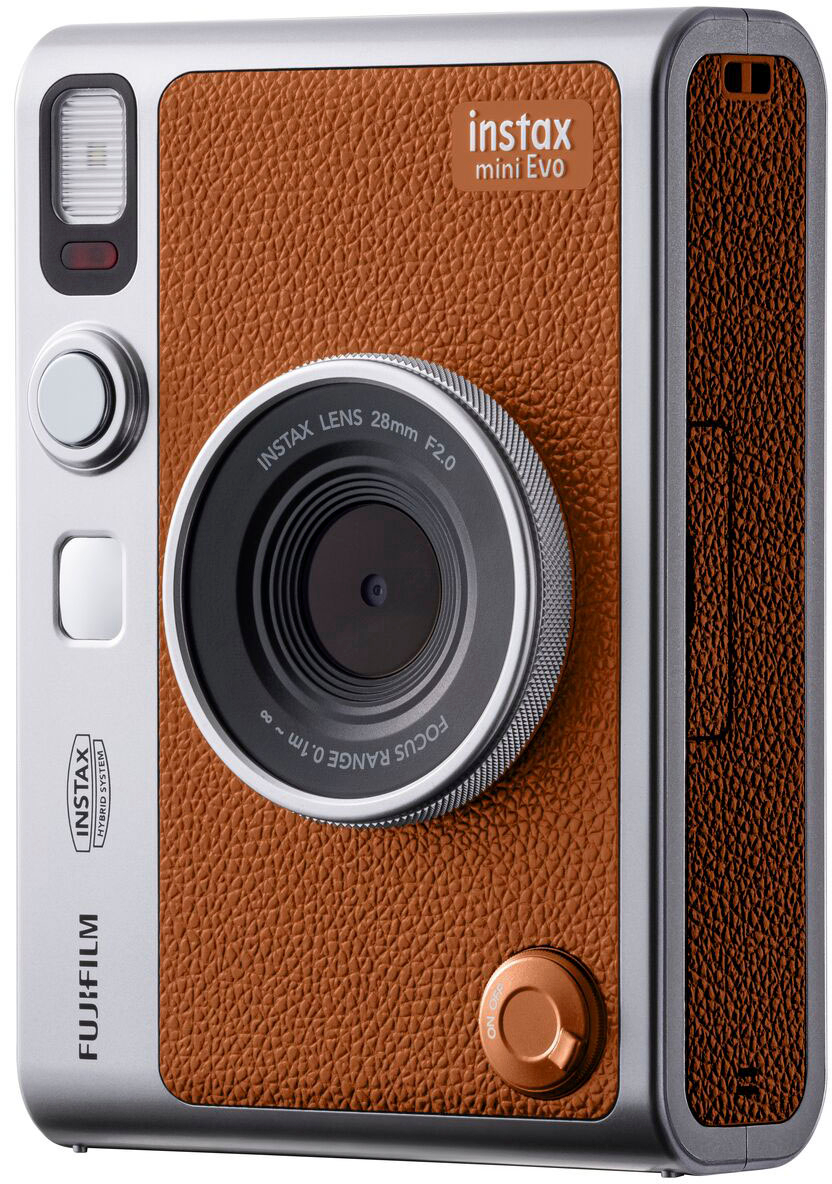 Fujifilm Instax Mini Evo Instant Film Camera Brown 16812534 Best Buy
