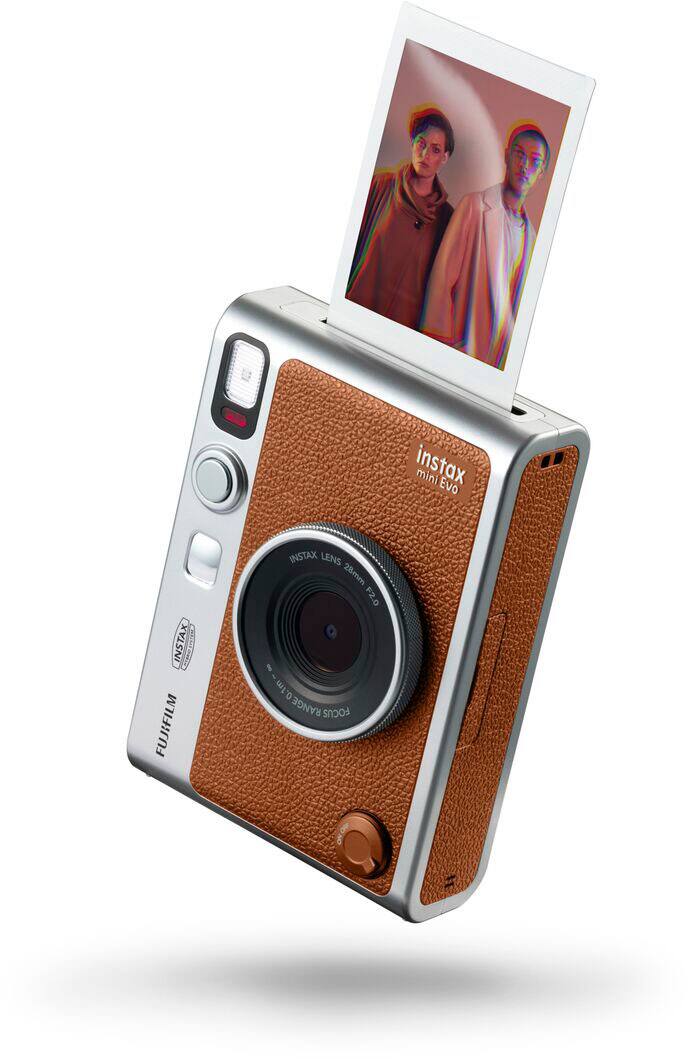 Alt View 11. Fujifilm - INSTAX MINI Evo Instant Film Camera - Brown.
