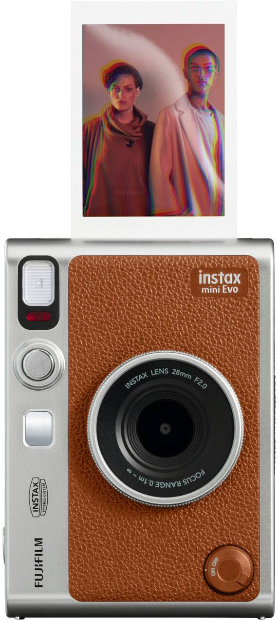 Fujifilm instax mini Evo Instant Film Camera Brown 16812534 - Best Buy Fujifilm instax mini Evo Instant Film Camera Brown 16812534 - Best Buy