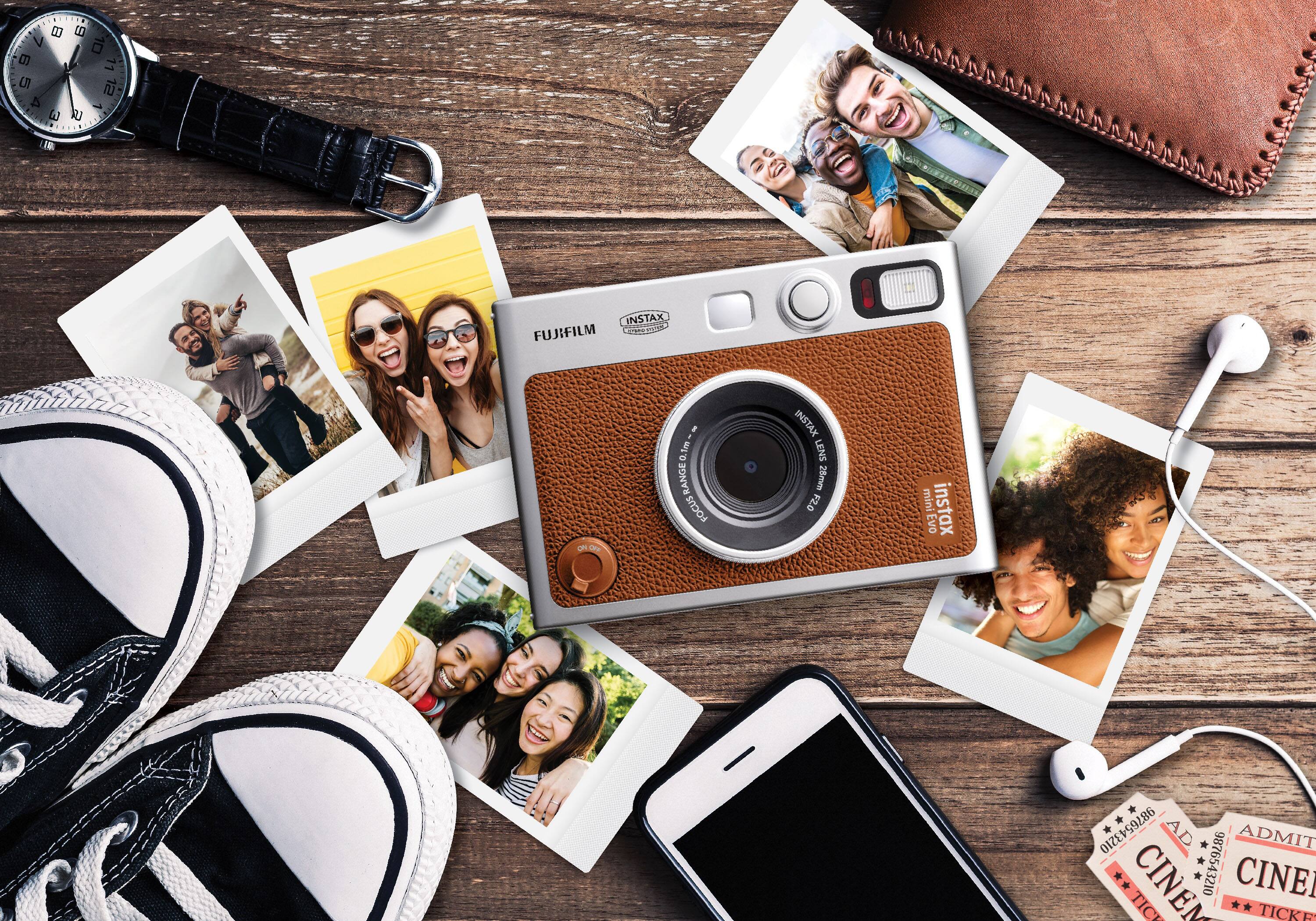 Alt View 18. Fujifilm - INSTAX MINI Evo Instant Film Camera - Brown.