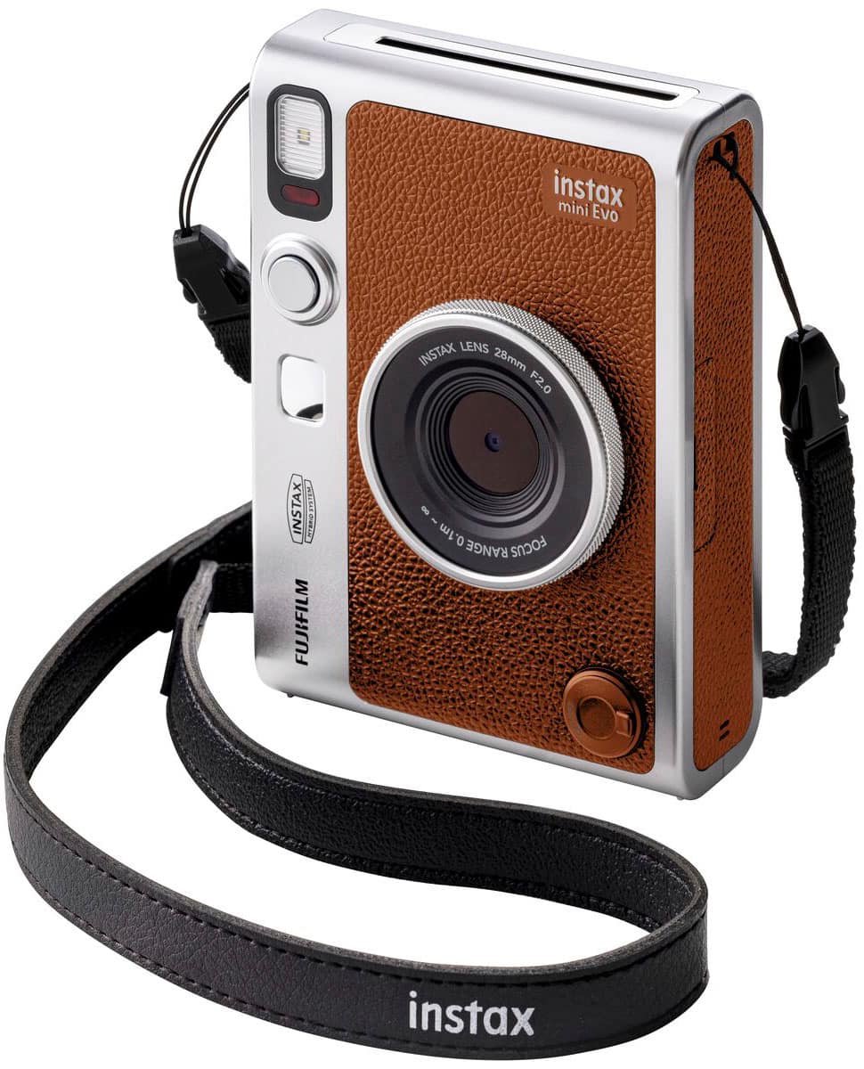 Alt View 2. Fujifilm - INSTAX MINI Evo Instant Film Camera - Brown.