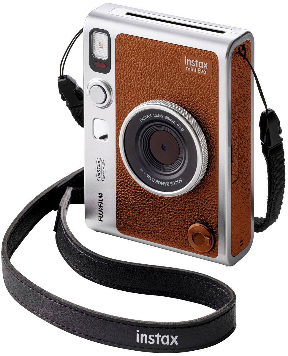 Alt View 2. Fujifilm - INSTAX MINI Evo Instant Film Camera - Brown.