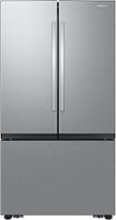 Samsung - 32 cu. ft. 3-Door French Door Smart Refrigerator with Dual Auto Ice Maker - Stainless Steel - Front_Zoom