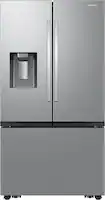 Samsung - 31 cu. ft. 3-Door French Door Smart Refrigerator with Four Types of Ice - Stainless Steel - Front_Zoom