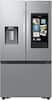 Front. Samsung - 30 cu. ft. 3-Door French Door Smart Refrigerator with Family Hub - Stainless Steel.