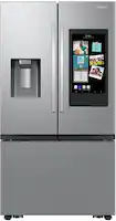 Samsung - 30 cu. ft. 3-Door French Door Smart Refrigerator with Family Hub - Stainless Steel - Front_Zoom